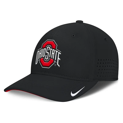 Men's Nike Black Ohio State Buckeyes 2025 On-Field Gameday Performance Flex Hat