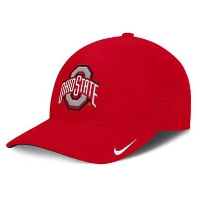 Men's Nike Scarlet Ohio State Buckeyes 2025 On-Field Gameday Performance Flex Hat