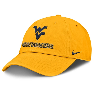 Men's Nike Gold West Virginia Mountaineers 2025 On-Field Club Adjustable Hat