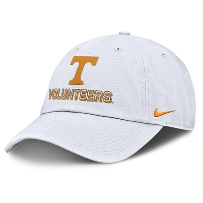 Men's Nike White Tennessee Volunteers 2025 On-Field Club Adjustable Hat