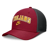Men's Nike Cardinal/Black USC Trojans Legacy Arch Rise Performance Trucker Adjustable Hat