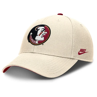 Men's Nike Natural Florida State Seminoles Rise Legacy Adjustable Hat