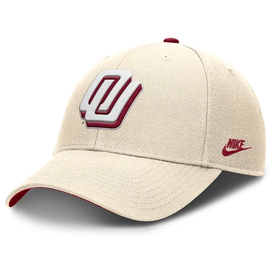 Men's Nike Natural Oklahoma Sooners Rise Legacy Adjustable Hat