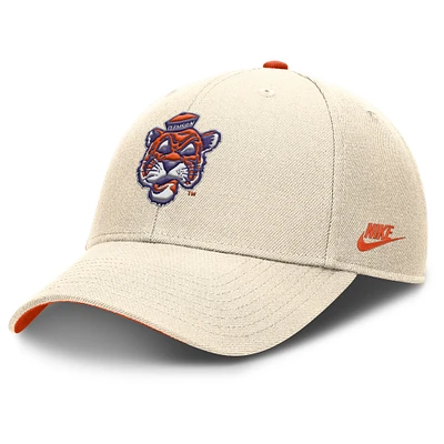 Men's Nike Natural Clemson Tigers Rise Legacy Adjustable Hat