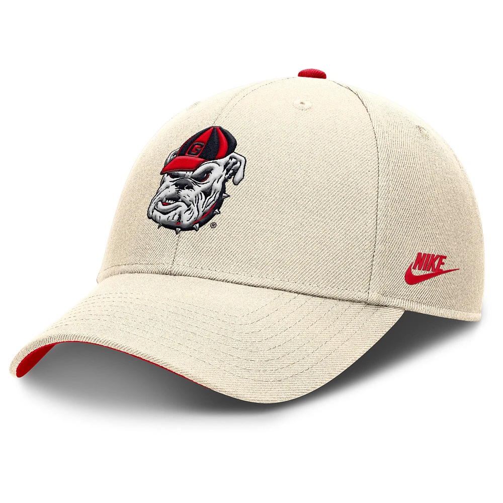 Men's Nike Natural Georgia Bulldogs Rise Legacy Adjustable Hat
