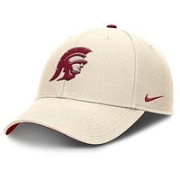Men's Nike Natural USC Trojans Rise Primetime Performance Trucker Adjustable Hat