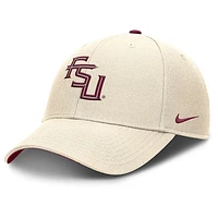 Men's Nike Natural Florida State Seminoles Rise Primetime Performance Trucker Adjustable Hat