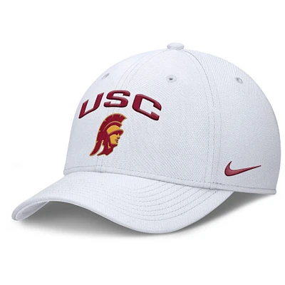 Men's Nike White USC Trojans 2025 On-Field Rise Performance Flex Hat