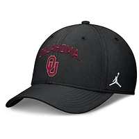 Men's Jordan Brand Black Oklahoma Sooners 2025 On-Field Rise Performance Flex Hat