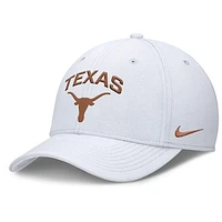 Men's Nike White Texas Longhorns 2025 On-Field Rise Performance Flex Hat