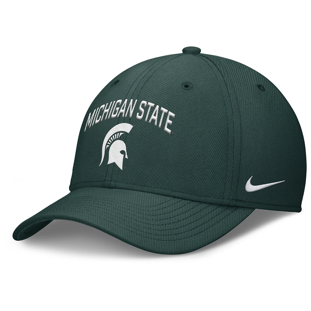 Men's Nike Green Michigan State Spartans 2025 On-Field Rise Performance Flex Hat