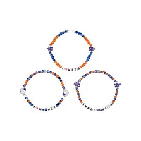 FOCO New York Mets 3-Pack Friendship Bracelet Set