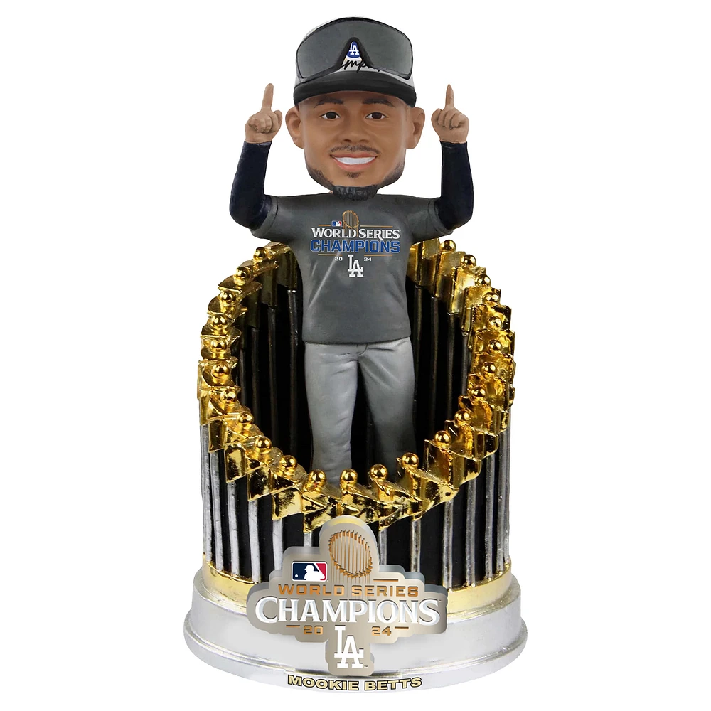 FOCO Mookie Betts Los Angeles Dodgers 2024 World Series Champions 8" Fanatics Exclusive Player In Trophy Bobblehead