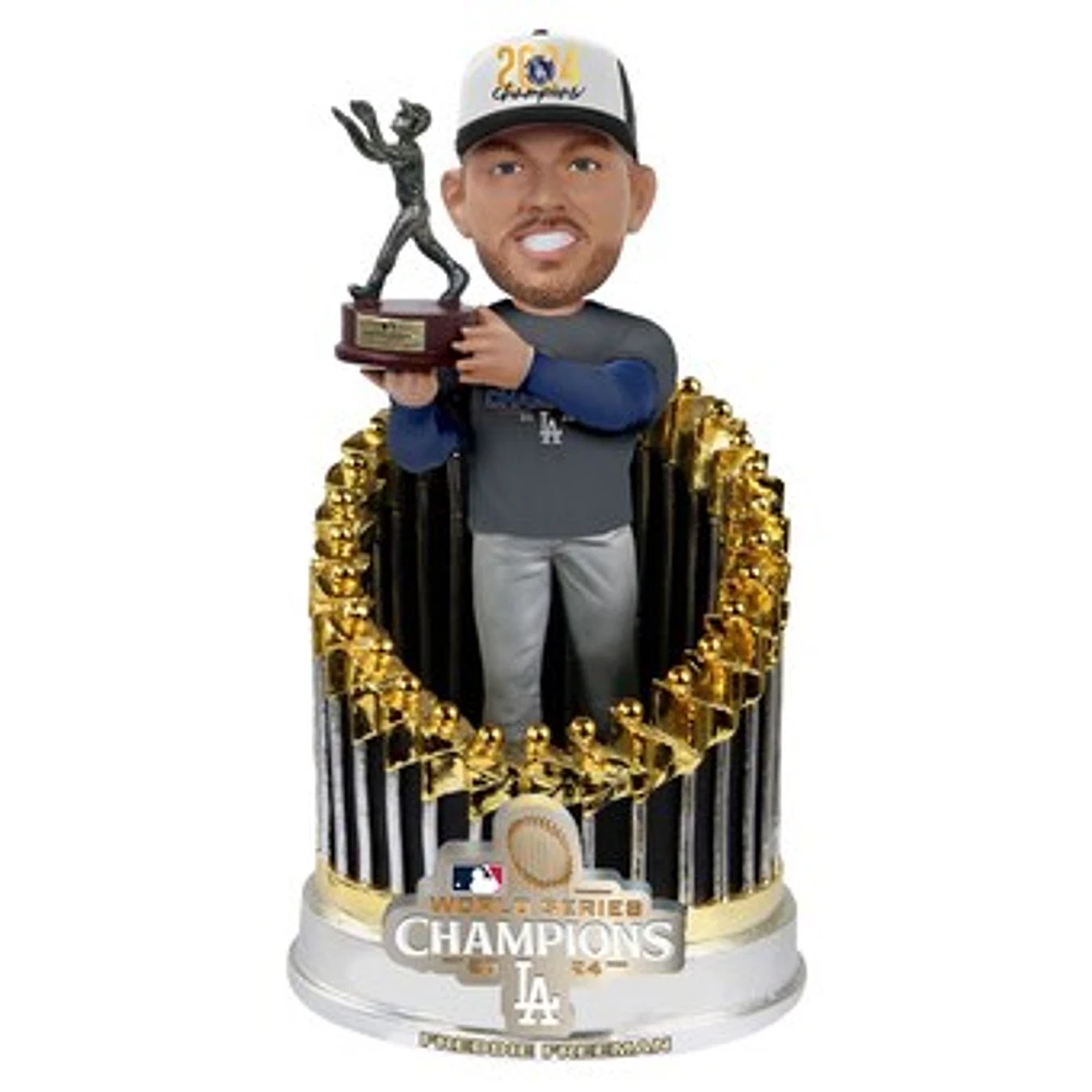 FOCO Freddie Freeman Los Angeles Dodgers 2024 World Series Champions Exclusive Player In Trophy 8" MVP Bobblehead