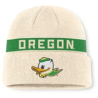 Men's Nike Natural Oregon Ducks Peak Primetime Utility Cuffed Knit Hat