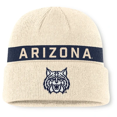 Men's Nike Natural Arizona Wildcats Peak Primetime Utility Cuffed Knit Hat