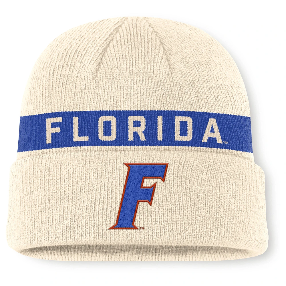 Men's Jordan Brand Natural Florida Gators Peak Primetime Utility Cuffed Knit Hat