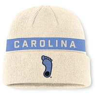 Men's Jordan Brand Natural North Carolina Tar Heels Peak Primetime Utility Cuffed Knit Hat