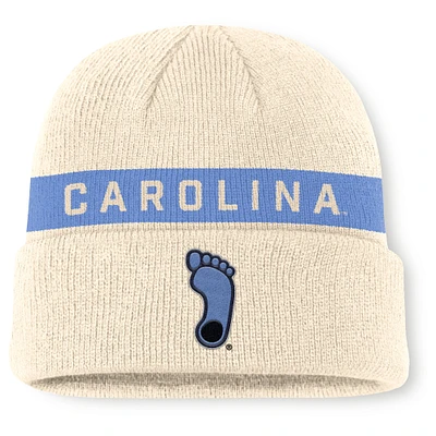 Men's Jordan Brand Natural North Carolina Tar Heels Peak Primetime Utility Cuffed Knit Hat