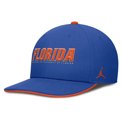 Men's Jordan Brand Royal Florida Gators 2025 On-Field Pro Performance Adjustable Hat