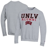 Men's Champion Gray UNLV Rebels Alumni Arched Pullover Sweatshirt
