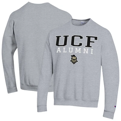Men's Champion Gray UCF Knights Alumni Arched Pullover Sweatshirt