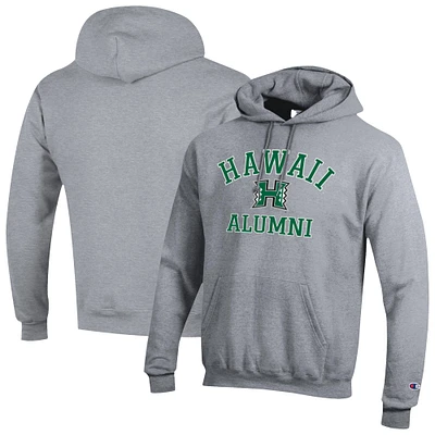 Men's Champion Hawaii Rainbow Warriors Alumni Arch Pullover Hoodie