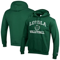 Men's Champion Loyola Greyhounds Volleyball Icon Powerblend Pullover Hoodie