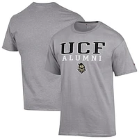 Men's Champion  Gray UCF Knights Stacked Alumni T-Shirt