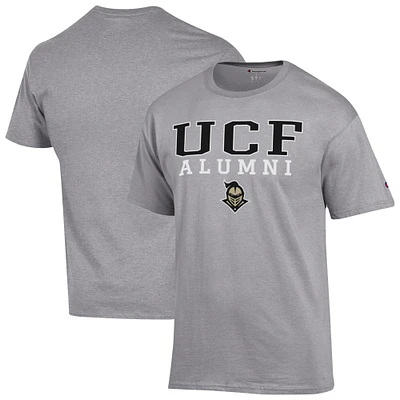 Men's Champion  Gray UCF Knights Stacked Alumni T-Shirt