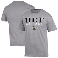 Men's Champion  Gray UCF Knights Stacked Alumni T-Shirt