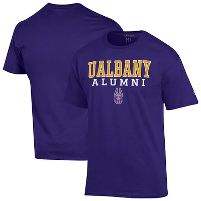 Men's Champion UAlbany Great Danes Stacked Alumni T-Shirt