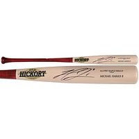 Michael Harris II Atlanta Braves Autographed Player-Issued Tan Old Hickory Bat from the 2024 MLB Season