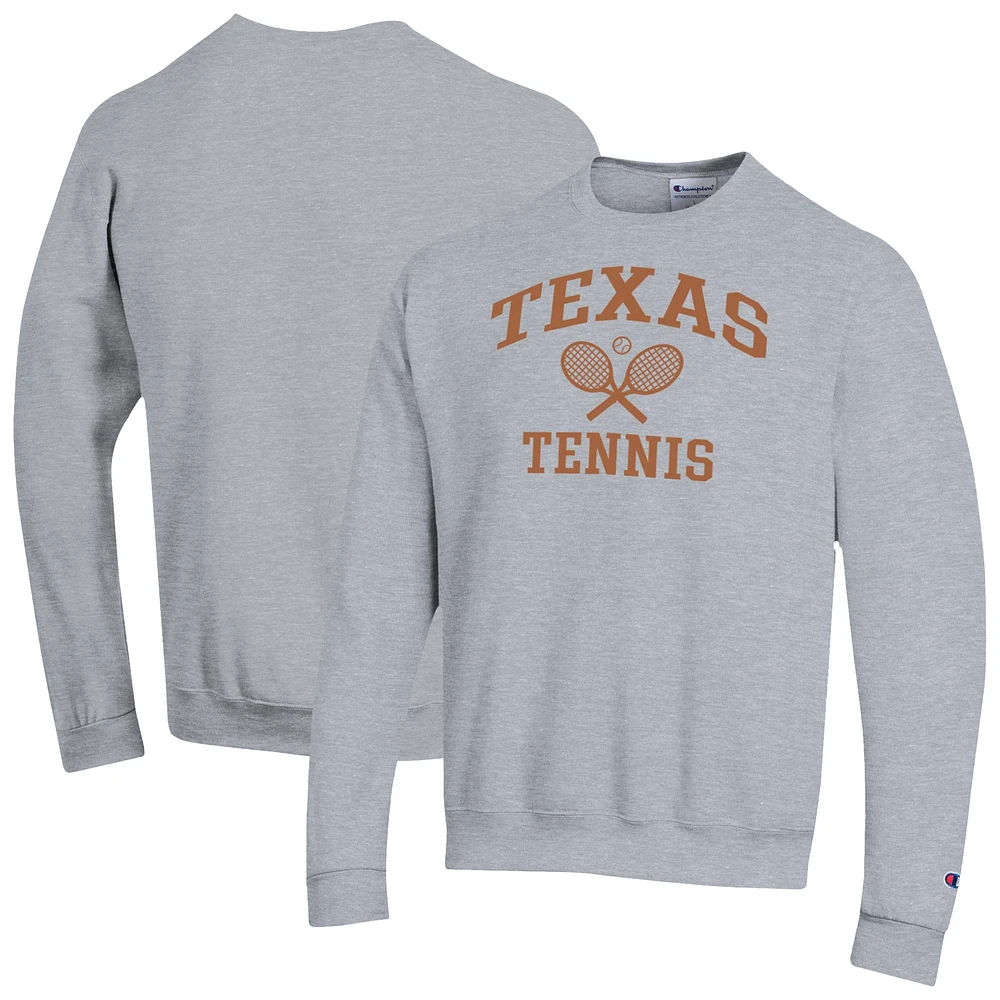 Men's Champion Texas Longhorns Tennis Icon Powerblend Pullover Sweatshirt