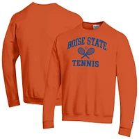 Men's Champion Boise State Broncos Tennis Icon Powerblend Pullover Sweatshirt