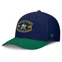 Men's Fanatics Navy/Kelly Green Notre Dame Fighting Irish Adapt Adjustable Trucker Hat