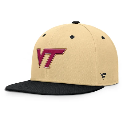 Men's Fanatics Gold/Black Virginia Tech Hokies Balance Fitted Hat