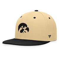 Men's Fanatics Gold/Black Iowa Hawkeyes Balance Fitted Hat