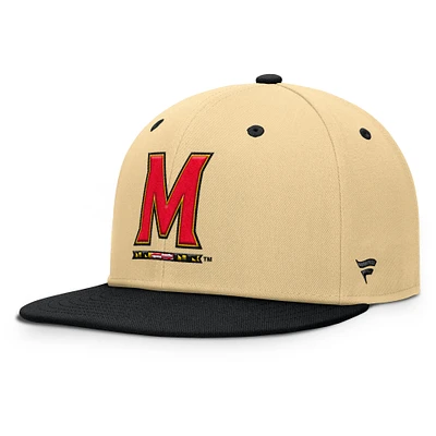 Men's Fanatics Gold/Black Maryland Terrapins Balance Fitted Hat