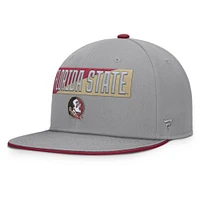 Men's Fanatics Gray Florida State Seminoles Duo Snapback Hat