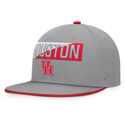 Men's Fanatics Gray Houston Cougars Duo Snapback Hat