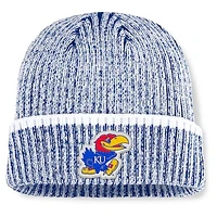 Men's Fanatics  Royal/White Kansas Jayhawks Haze Cuffed Knit Hat