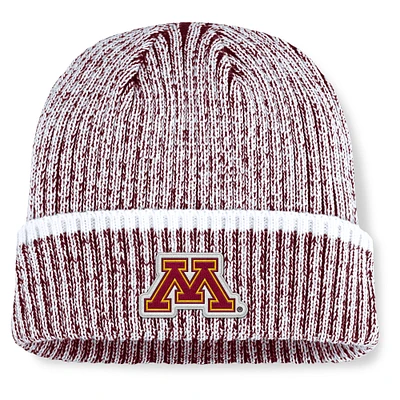 Men's Fanatics  Maroon/White Minnesota Golden Gophers Haze Cuffed Knit Hat