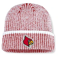 Men's Fanatics  Red/White Louisville Cardinals Haze Cuffed Knit Hat