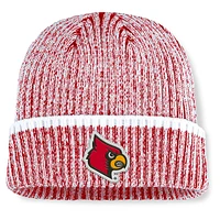 Men's Fanatics  Red/White Louisville Cardinals Haze Cuffed Knit Hat