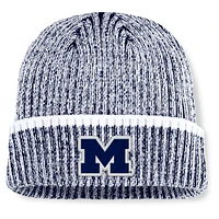 Men's Fanatics  Navy/White Michigan Wolverines Haze Cuffed Knit Hat