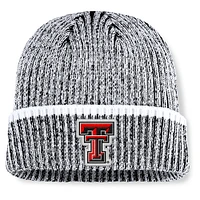 Men's Fanatics  Black/White Texas Tech Red Raiders Haze Cuffed Knit Hat