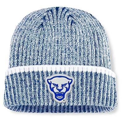 Men's Fanatics  Royal/White Pitt Panthers Haze Cuffed Knit Hat