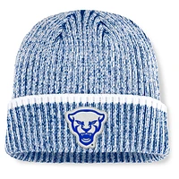 Men's Fanatics  Royal/White Pitt Panthers Haze Cuffed Knit Hat