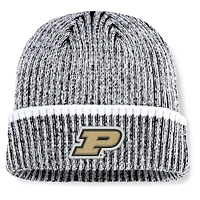 Men's Fanatics  Black/White Purdue Boilermakers Haze Cuffed Knit Hat